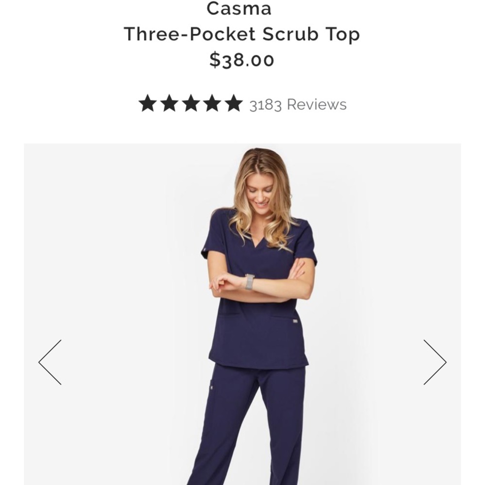 Figs women’s scrub set! Navy color, size medium